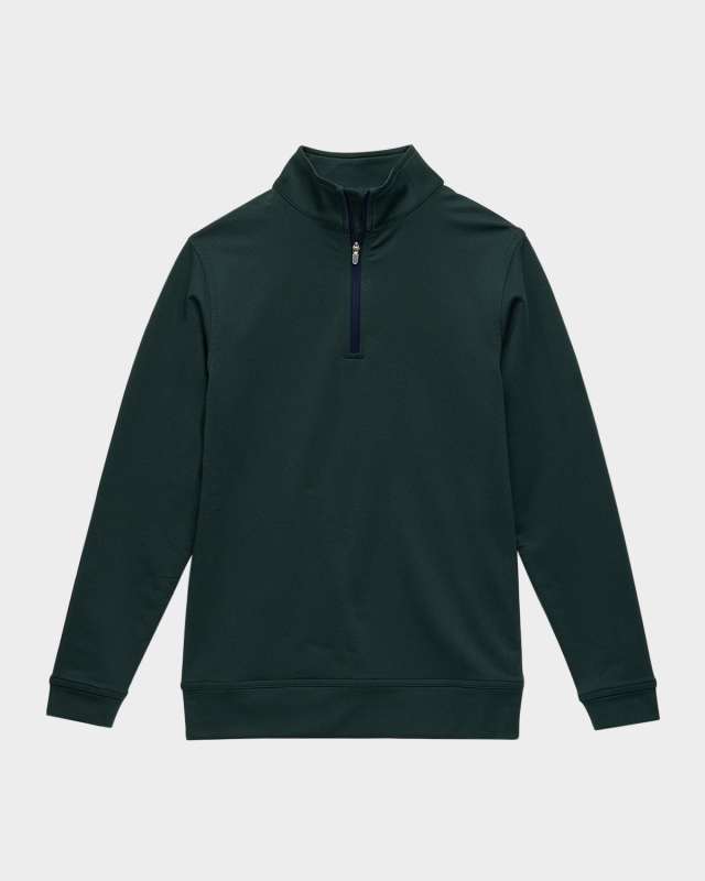 Boy's Perth Youth Melange Performance Quarter-Zip, Size XS-XL
